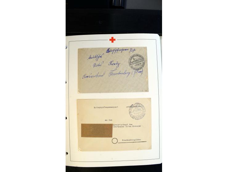 1945/2000 (ca.), umfangreiche Sammlung "Der Suchdienst vom Rotem Kreuz" mit einigen hundert Briefen und Karten inkl. KGF-Vord