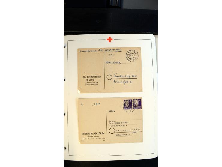 1945/2000 (ca.), umfangreiche Sammlung "Der Suchdienst vom Rotem Kreuz" mit einigen hundert Briefen und Karten inkl. KGF-Vord