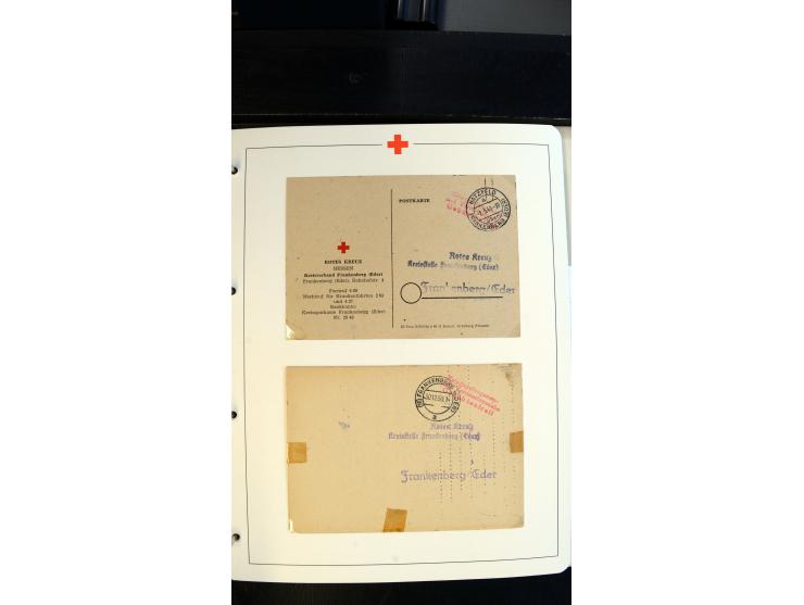 1945/2000 (ca.), umfangreiche Sammlung "Der Suchdienst vom Rotem Kreuz" mit einigen hundert Briefen und Karten inkl. KGF-Vord