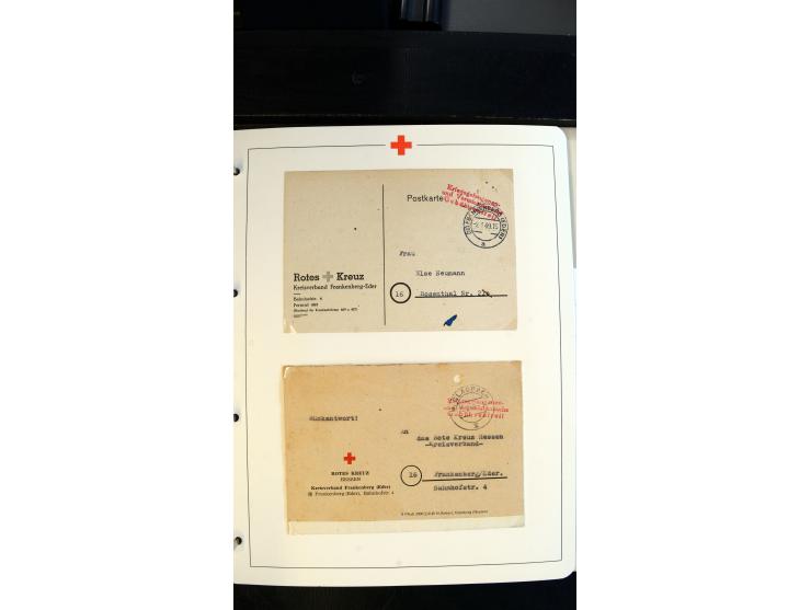 1945/2000 (ca.), umfangreiche Sammlung "Der Suchdienst vom Rotem Kreuz" mit einigen hundert Briefen und Karten inkl. KGF-Vord