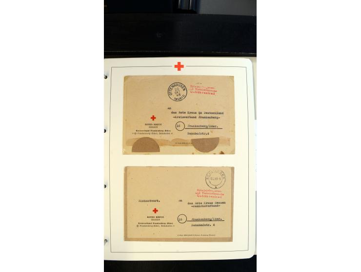 1945/2000 (ca.), umfangreiche Sammlung "Der Suchdienst vom Rotem Kreuz" mit einigen hundert Briefen und Karten inkl. KGF-Vord