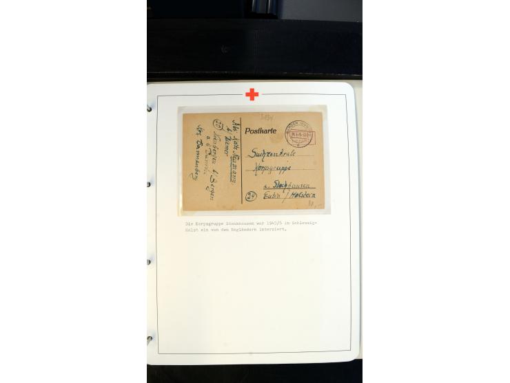 1945/2000 (ca.), umfangreiche Sammlung "Der Suchdienst vom Rotem Kreuz" mit einigen hundert Briefen und Karten inkl. KGF-Vord