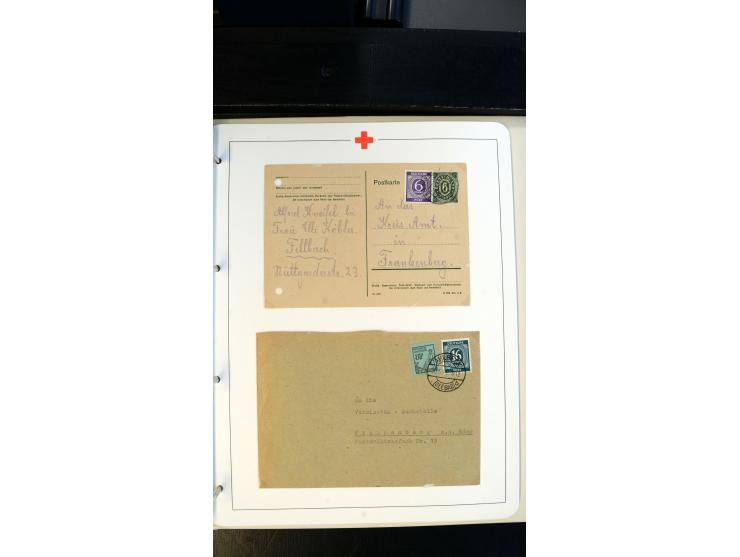 1945/2000 (ca.), umfangreiche Sammlung "Der Suchdienst vom Rotem Kreuz" mit einigen hundert Briefen und Karten inkl. KGF-Vord