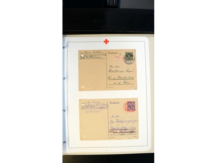 1945/2000 (ca.), umfangreiche Sammlung "Der Suchdienst vom Rotem Kreuz" mit einigen hundert Briefen und Karten inkl. KGF-Vord