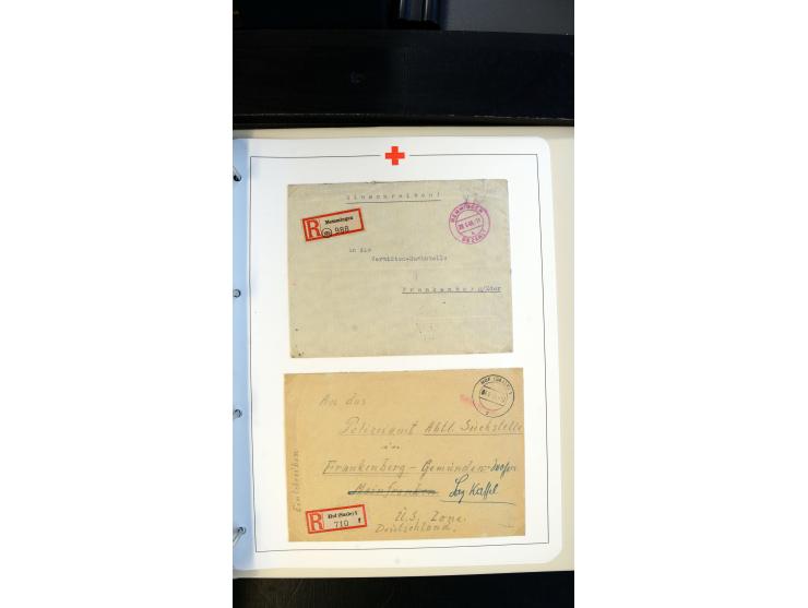 1945/2000 (ca.), umfangreiche Sammlung "Der Suchdienst vom Rotem Kreuz" mit einigen hundert Briefen und Karten inkl. KGF-Vord