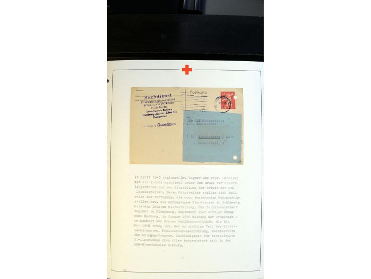 1945/2000 (ca.), umfangreiche Sammlung "Der Suchdienst vom Rotem Kreuz" mit einigen hundert Briefen und Karten inkl. KGF-Vord