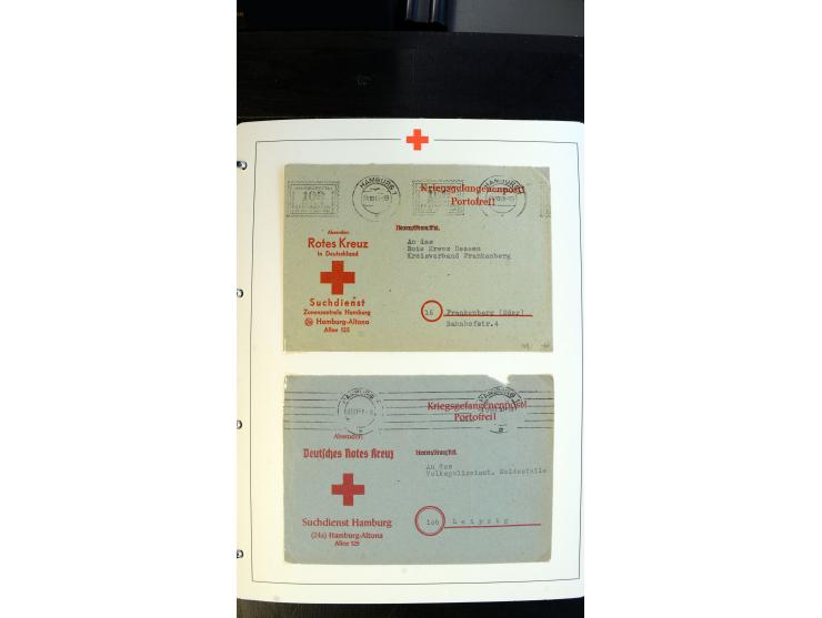 1945/2000 (ca.), umfangreiche Sammlung "Der Suchdienst vom Rotem Kreuz" mit einigen hundert Briefen und Karten inkl. KGF-Vord