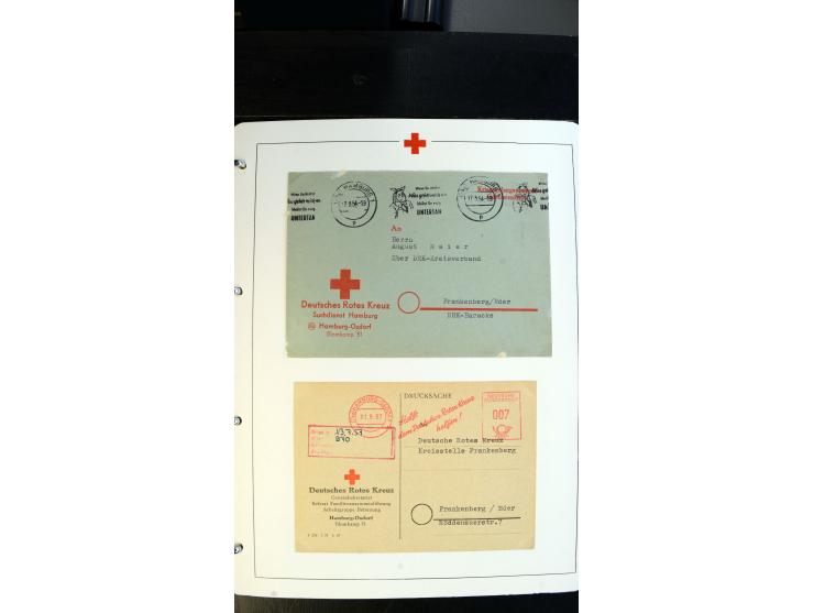 1945/2000 (ca.), umfangreiche Sammlung "Der Suchdienst vom Rotem Kreuz" mit einigen hundert Briefen und Karten inkl. KGF-Vord