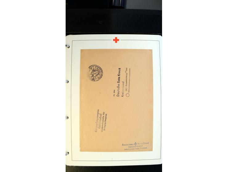 1945/2000 (ca.), umfangreiche Sammlung "Der Suchdienst vom Rotem Kreuz" mit einigen hundert Briefen und Karten inkl. KGF-Vord