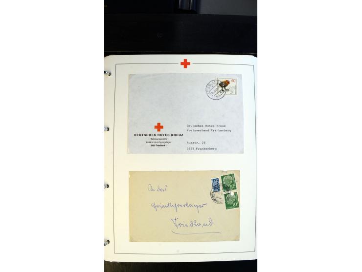 1945/2000 (ca.), umfangreiche Sammlung "Der Suchdienst vom Rotem Kreuz" mit einigen hundert Briefen und Karten inkl. KGF-Vord