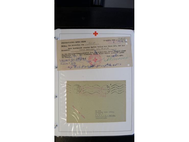 1945/2000 (ca.), umfangreiche Sammlung "Der Suchdienst vom Rotem Kreuz" mit einigen hundert Briefen und Karten inkl. KGF-Vord