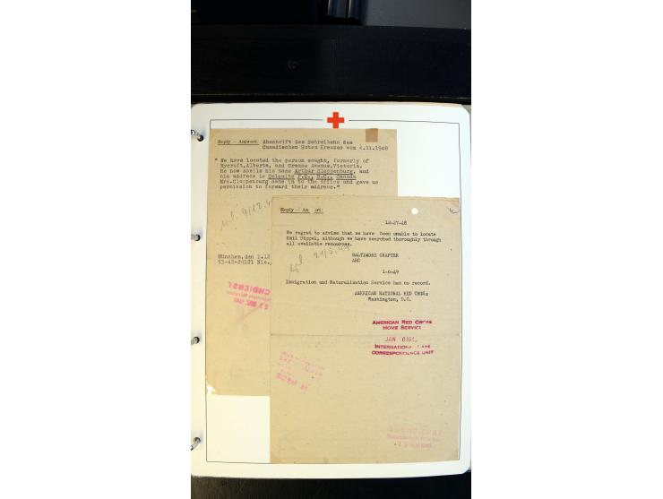 1945/2000 (ca.), umfangreiche Sammlung "Der Suchdienst vom Rotem Kreuz" mit einigen hundert Briefen und Karten inkl. KGF-Vord