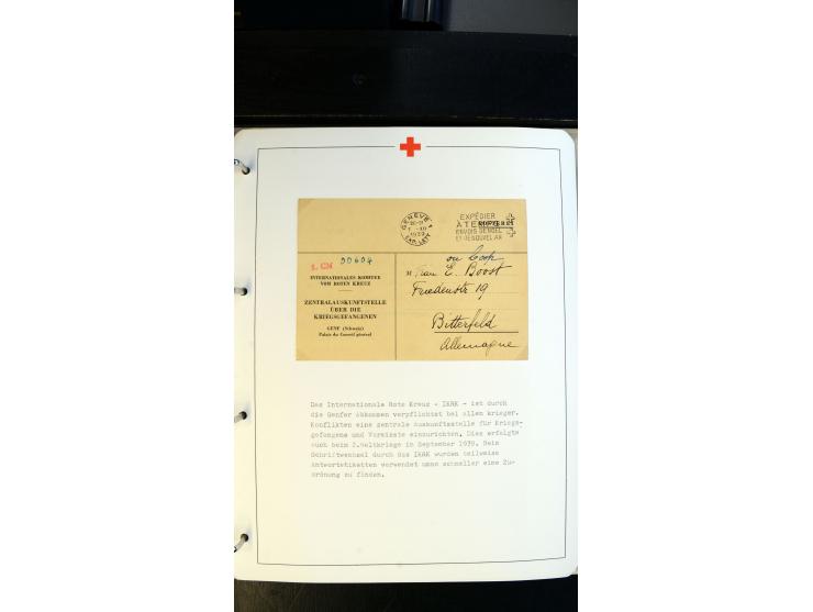 1945/2000 (ca.), umfangreiche Sammlung "Der Suchdienst vom Rotem Kreuz" mit einigen hundert Briefen und Karten inkl. KGF-Vord