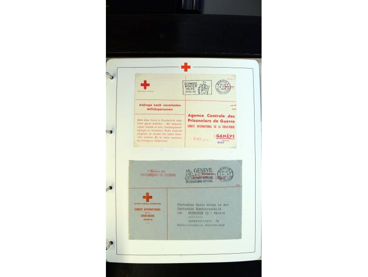 1945/2000 (ca.), umfangreiche Sammlung "Der Suchdienst vom Rotem Kreuz" mit einigen hundert Briefen und Karten inkl. KGF-Vord