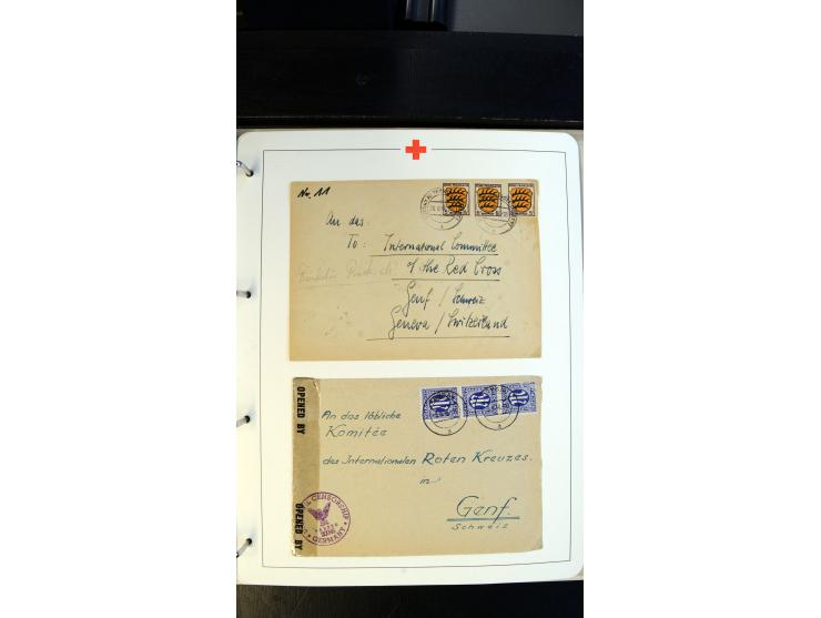 1945/2000 (ca.), umfangreiche Sammlung "Der Suchdienst vom Rotem Kreuz" mit einigen hundert Briefen und Karten inkl. KGF-Vord