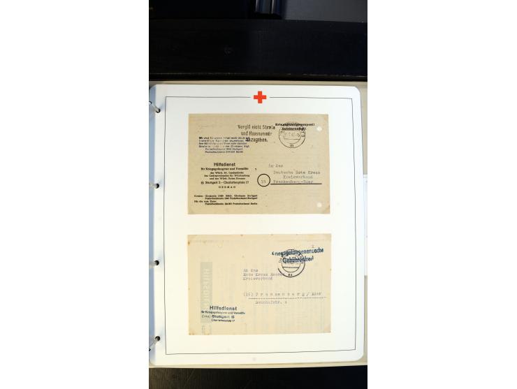 1945/2000 (ca.), umfangreiche Sammlung "Der Suchdienst vom Rotem Kreuz" mit einigen hundert Briefen und Karten inkl. KGF-Vord