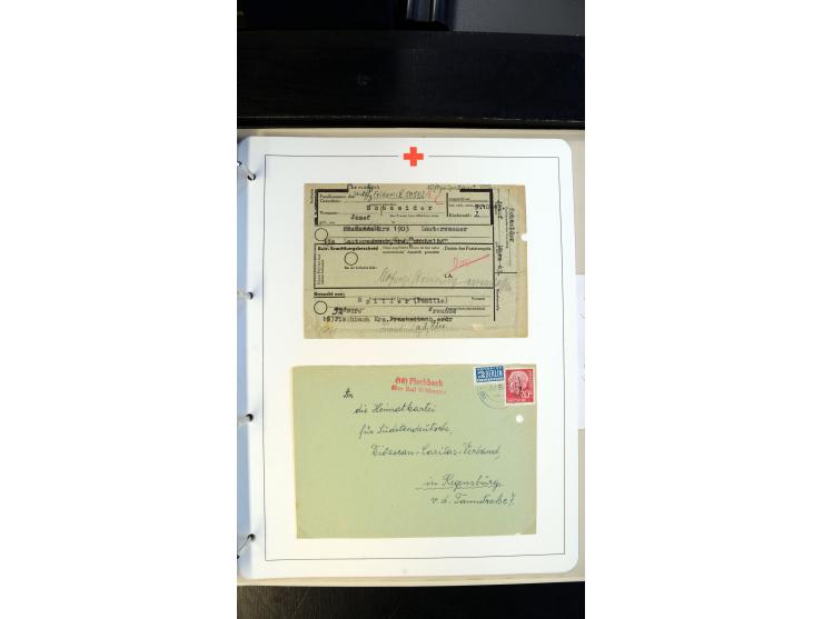 1945/2000 (ca.), umfangreiche Sammlung "Der Suchdienst vom Rotem Kreuz" mit einigen hundert Briefen und Karten inkl. KGF-Vord