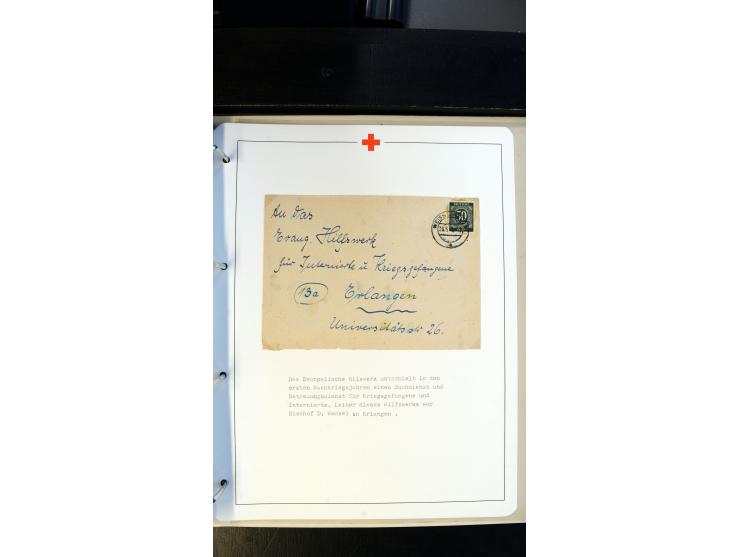 1945/2000 (ca.), umfangreiche Sammlung "Der Suchdienst vom Rotem Kreuz" mit einigen hundert Briefen und Karten inkl. KGF-Vord