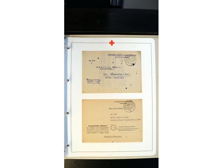 1945/2000 (ca.), umfangreiche Sammlung "Der Suchdienst vom Rotem Kreuz" mit einigen hundert Briefen und Karten inkl. KGF-Vord
