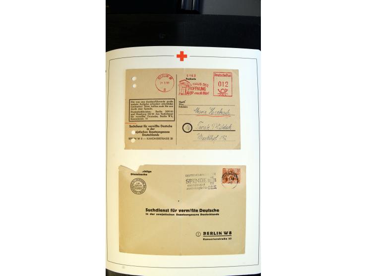 1945/2000 (ca.), umfangreiche Sammlung "Der Suchdienst vom Rotem Kreuz" mit einigen hundert Briefen und Karten inkl. KGF-Vord