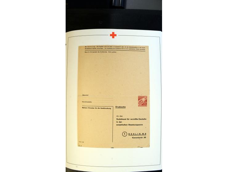 1945/2000 (ca.), umfangreiche Sammlung "Der Suchdienst vom Rotem Kreuz" mit einigen hundert Briefen und Karten inkl. KGF-Vord