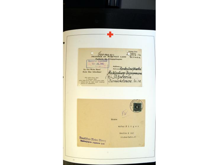 1945/2000 (ca.), umfangreiche Sammlung "Der Suchdienst vom Rotem Kreuz" mit einigen hundert Briefen und Karten inkl. KGF-Vord