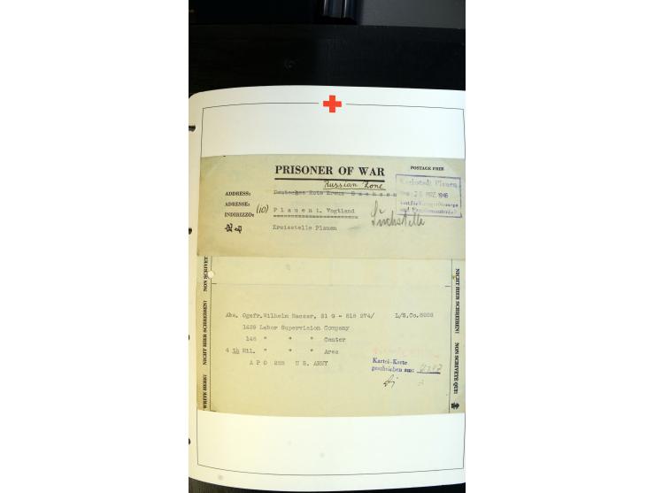 1945/2000 (ca.), umfangreiche Sammlung "Der Suchdienst vom Rotem Kreuz" mit einigen hundert Briefen und Karten inkl. KGF-Vord
