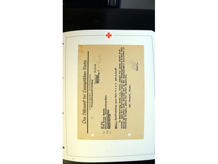 1945/2000 (ca.), umfangreiche Sammlung "Der Suchdienst vom Rotem Kreuz" mit einigen hundert Briefen und Karten inkl. KGF-Vord