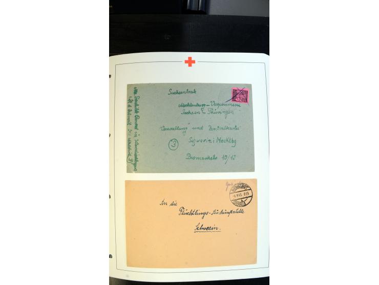 1945/2000 (ca.), umfangreiche Sammlung "Der Suchdienst vom Rotem Kreuz" mit einigen hundert Briefen und Karten inkl. KGF-Vord