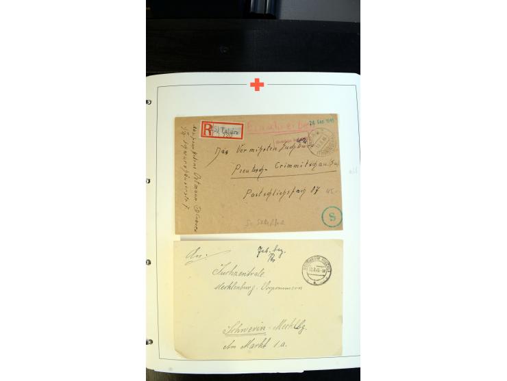 1945/2000 (ca.), umfangreiche Sammlung "Der Suchdienst vom Rotem Kreuz" mit einigen hundert Briefen und Karten inkl. KGF-Vord