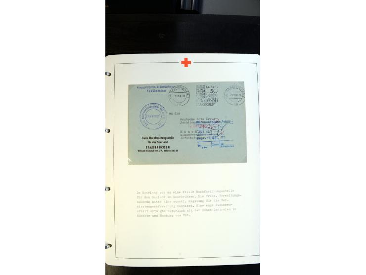 1945/2000 (ca.), umfangreiche Sammlung "Der Suchdienst vom Rotem Kreuz" mit einigen hundert Briefen und Karten inkl. KGF-Vord