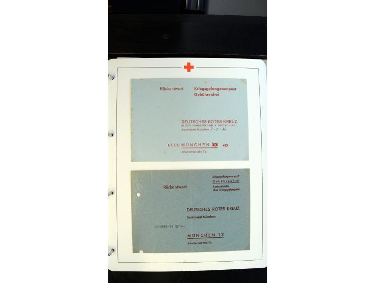 1945/2000 (ca.), umfangreiche Sammlung "Der Suchdienst vom Rotem Kreuz" mit einigen hundert Briefen und Karten inkl. KGF-Vord