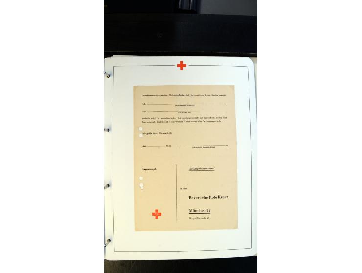 1945/2000 (ca.), umfangreiche Sammlung "Der Suchdienst vom Rotem Kreuz" mit einigen hundert Briefen und Karten inkl. KGF-Vord