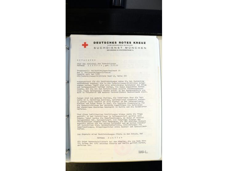 1945/2000 (ca.), umfangreiche Sammlung "Der Suchdienst vom Rotem Kreuz" mit einigen hundert Briefen und Karten inkl. KGF-Vord