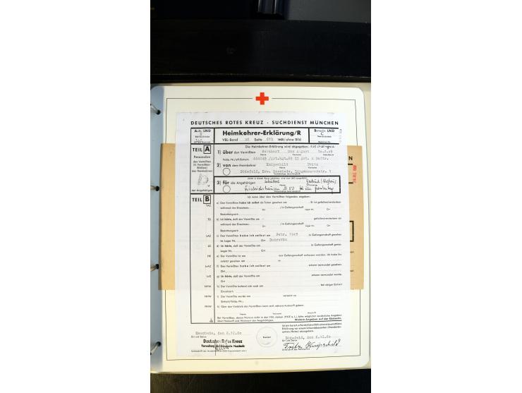 1945/2000 (ca.), umfangreiche Sammlung "Der Suchdienst vom Rotem Kreuz" mit einigen hundert Briefen und Karten inkl. KGF-Vord