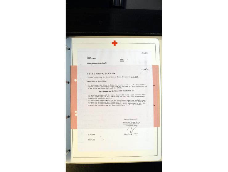 1945/2000 (ca.), umfangreiche Sammlung "Der Suchdienst vom Rotem Kreuz" mit einigen hundert Briefen und Karten inkl. KGF-Vord