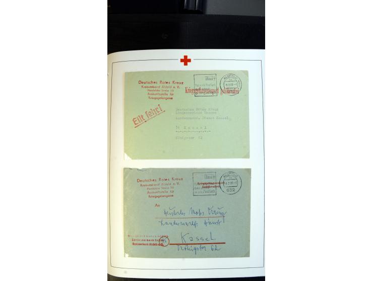 1945/2000 (ca.), umfangreiche Sammlung "Der Suchdienst vom Rotem Kreuz" mit einigen hundert Briefen und Karten inkl. KGF-Vord