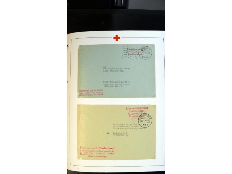 1945/2000 (ca.), umfangreiche Sammlung "Der Suchdienst vom Rotem Kreuz" mit einigen hundert Briefen und Karten inkl. KGF-Vord