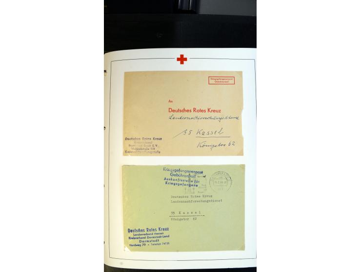 1945/2000 (ca.), umfangreiche Sammlung "Der Suchdienst vom Rotem Kreuz" mit einigen hundert Briefen und Karten inkl. KGF-Vord