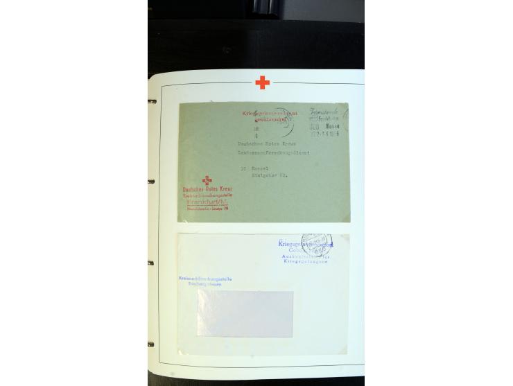 1945/2000 (ca.), umfangreiche Sammlung "Der Suchdienst vom Rotem Kreuz" mit einigen hundert Briefen und Karten inkl. KGF-Vord