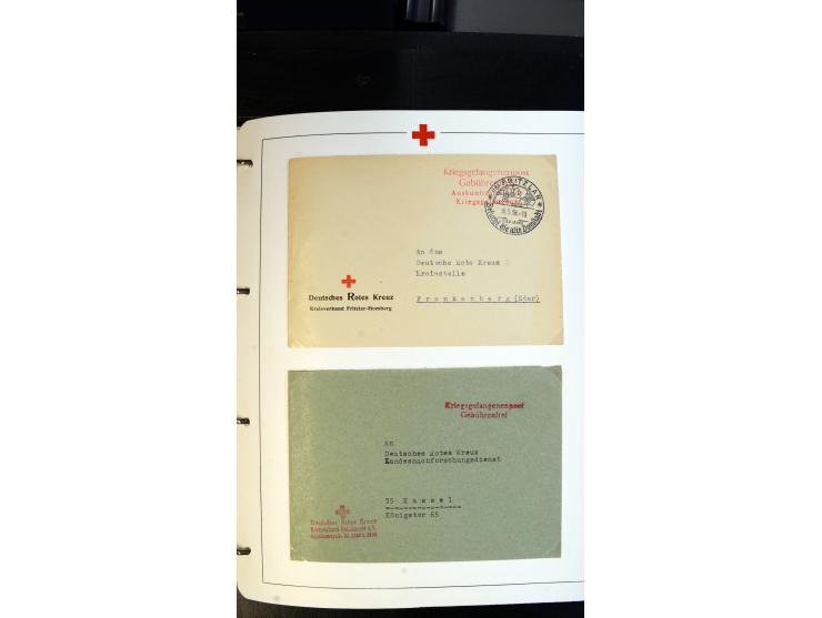 1945/2000 (ca.), umfangreiche Sammlung "Der Suchdienst vom Rotem Kreuz" mit einigen hundert Briefen und Karten inkl. KGF-Vord