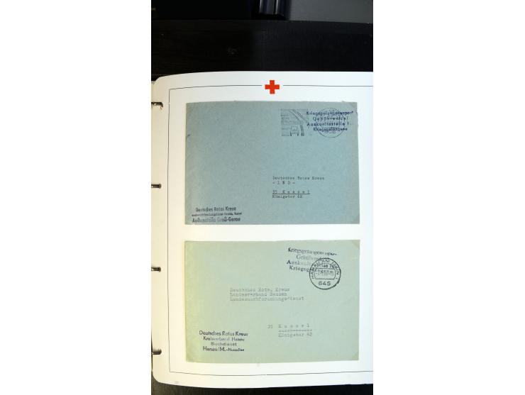 1945/2000 (ca.), umfangreiche Sammlung "Der Suchdienst vom Rotem Kreuz" mit einigen hundert Briefen und Karten inkl. KGF-Vord