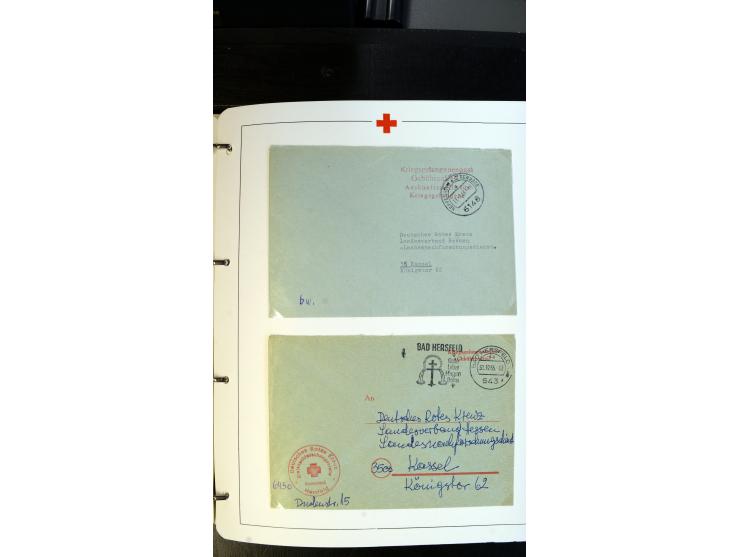1945/2000 (ca.), umfangreiche Sammlung "Der Suchdienst vom Rotem Kreuz" mit einigen hundert Briefen und Karten inkl. KGF-Vord