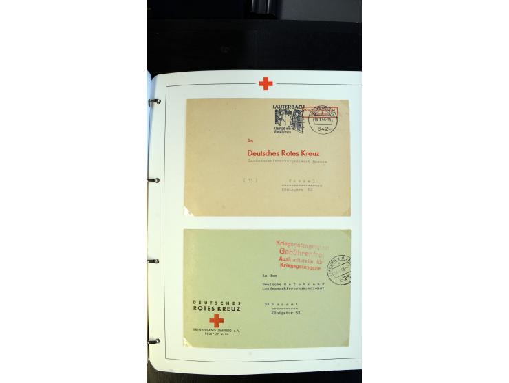 1945/2000 (ca.), umfangreiche Sammlung "Der Suchdienst vom Rotem Kreuz" mit einigen hundert Briefen und Karten inkl. KGF-Vord