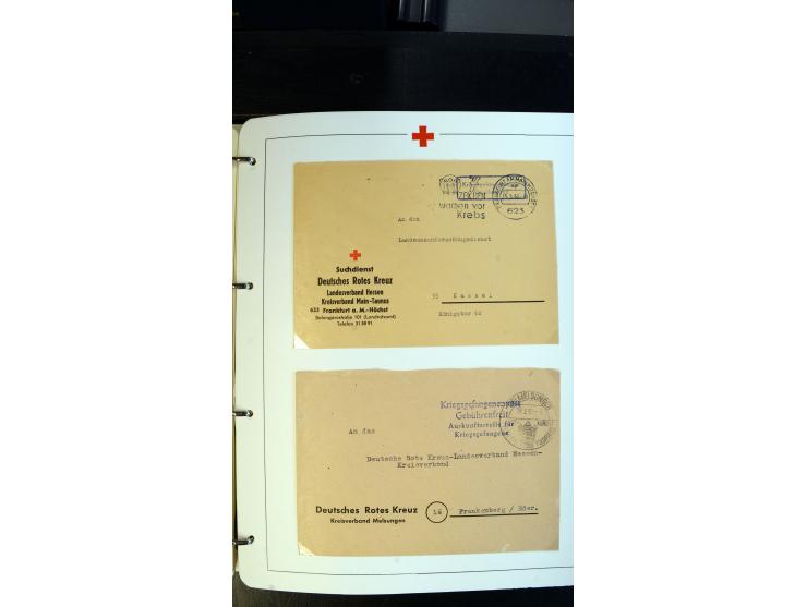 1945/2000 (ca.), umfangreiche Sammlung "Der Suchdienst vom Rotem Kreuz" mit einigen hundert Briefen und Karten inkl. KGF-Vord