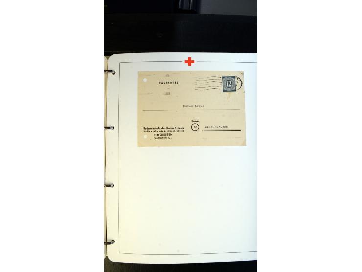 1945/2000 (ca.), umfangreiche Sammlung "Der Suchdienst vom Rotem Kreuz" mit einigen hundert Briefen und Karten inkl. KGF-Vord