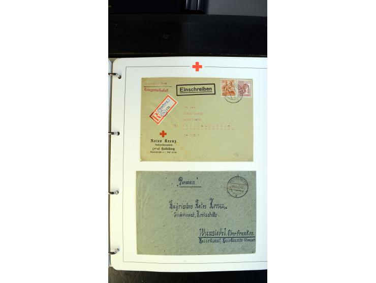 1945/2000 (ca.), umfangreiche Sammlung "Der Suchdienst vom Rotem Kreuz" mit einigen hundert Briefen und Karten inkl. KGF-Vord