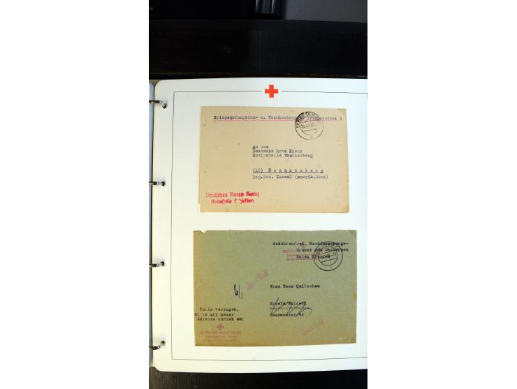 1945/2000 (ca.), umfangreiche Sammlung "Der Suchdienst vom Rotem Kreuz" mit einigen hundert Briefen und Karten inkl. KGF-Vord