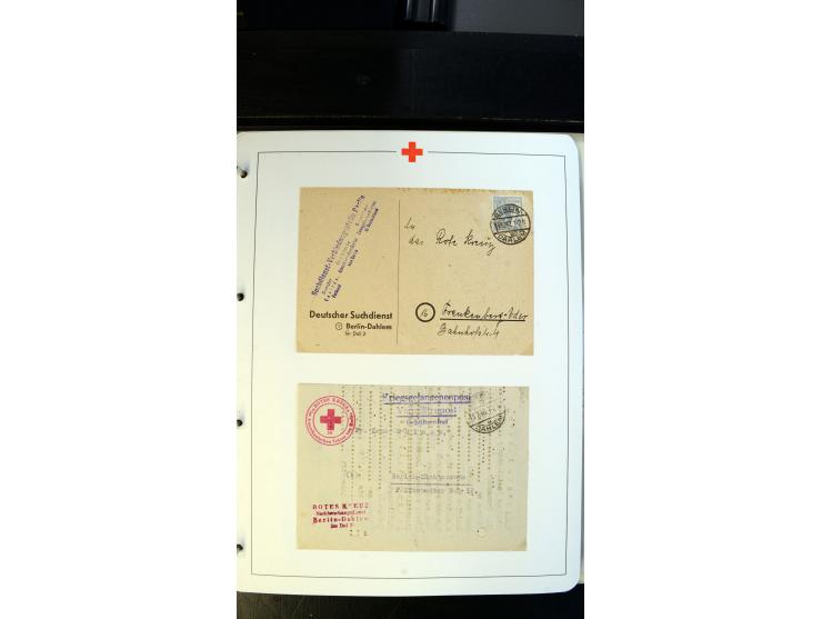 1945/2000 (ca.), umfangreiche Sammlung "Der Suchdienst vom Rotem Kreuz" mit einigen hundert Briefen und Karten inkl. KGF-Vord