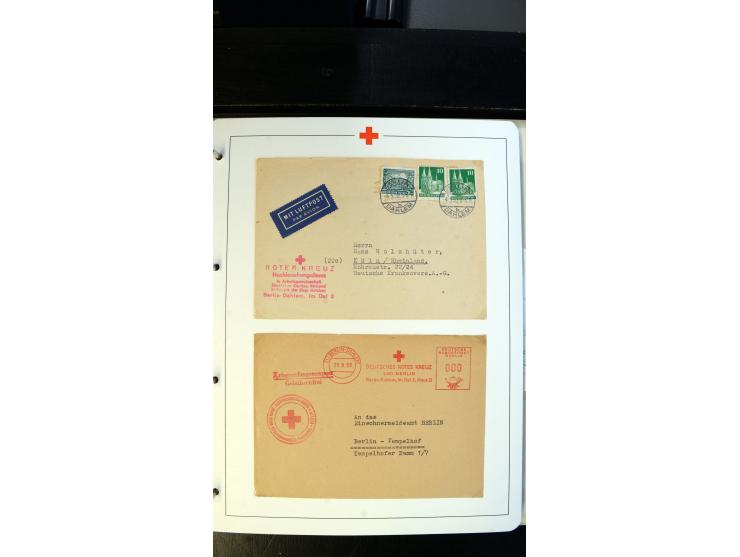 1945/2000 (ca.), umfangreiche Sammlung "Der Suchdienst vom Rotem Kreuz" mit einigen hundert Briefen und Karten inkl. KGF-Vord